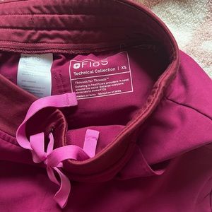 Pink XS figs scrub pants